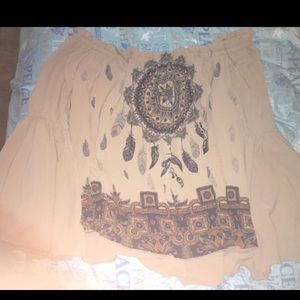 Off the shoulder blouse